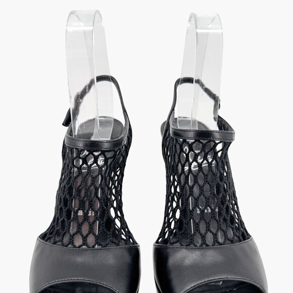 Christian Louboutin Plougesta Alta Black Fishnet Platform Pump Heel Size 38 US 8 - Picture 5 of 15